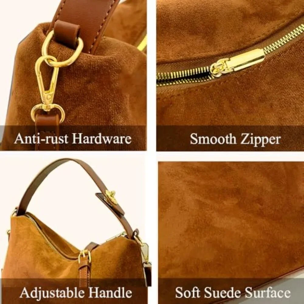 Elegant Tan Hobo Bag - Picture 7 of 7